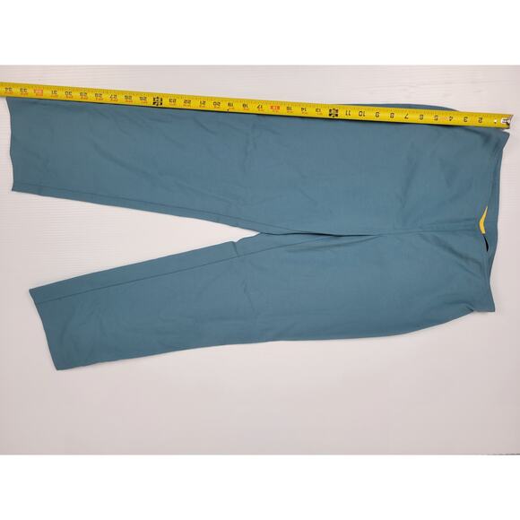 St. John 2 Teal Green Side Zipper Pull On Career‎ Ankle Preppy Workwear Pants - Picture 10 of 13
